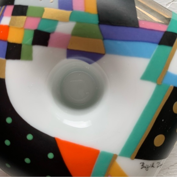 Brigitte Doege Rosenthal Studio Hand Painted Porcelain Candlestick Candle Holder - Picture 6 of 15